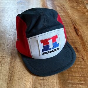 Vintage Honda five panel hat cap baseball 80s 90s